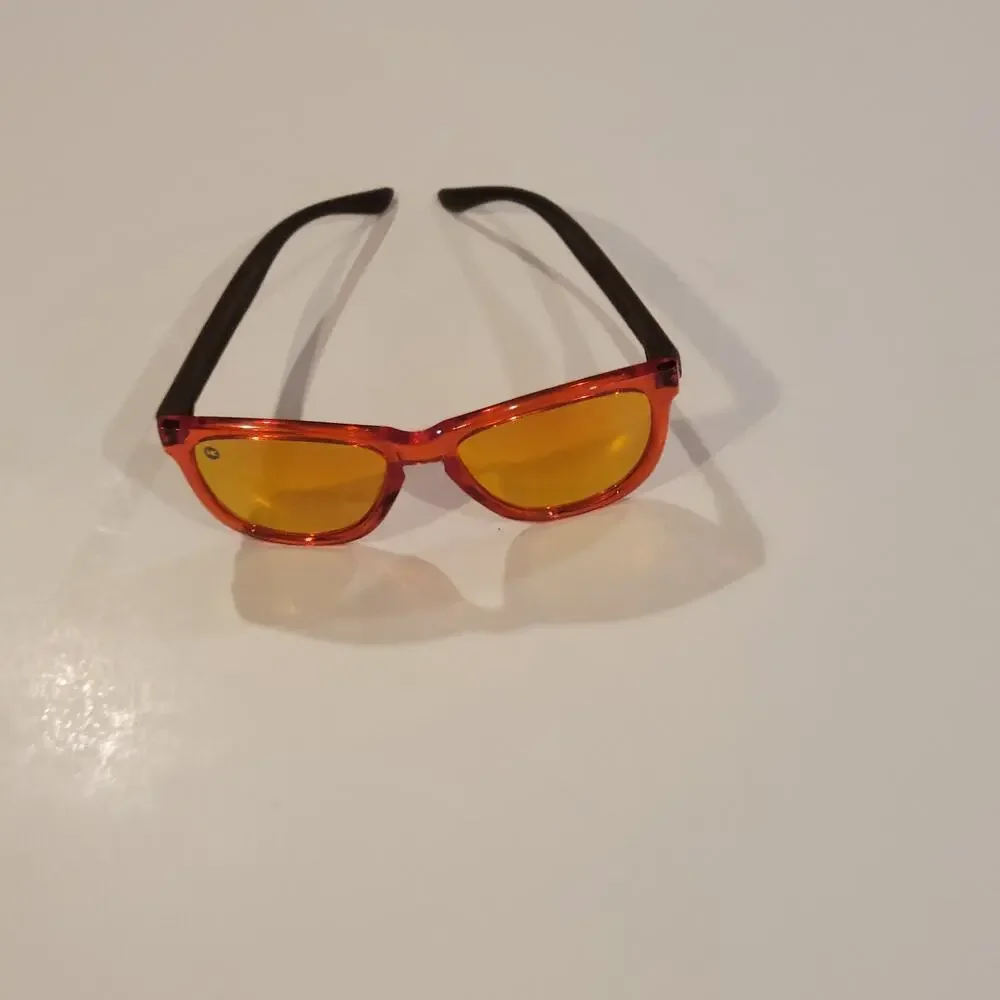 Knockaround Sunglasses Premiums Polarized Mirrored Kids Campfire Red/Wood